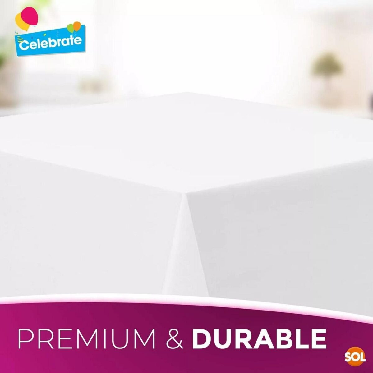 6 White Plastic Tabl 63b20a6dd8e3f3b349a71f7d8f7202ce