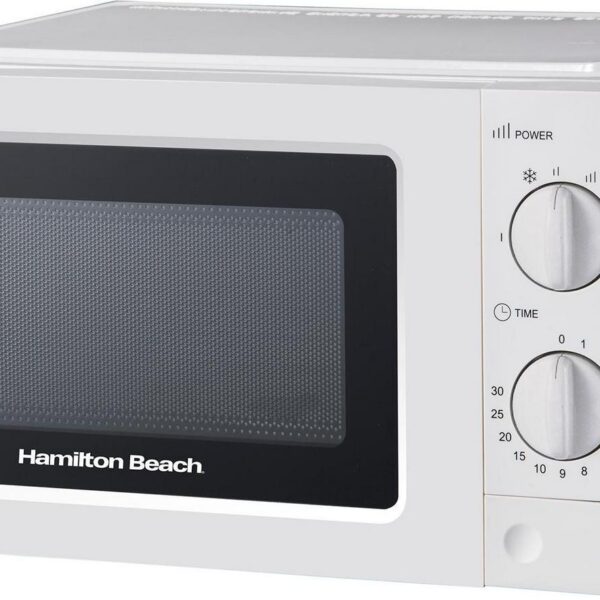 700W 20L Microwave Oven, White-
