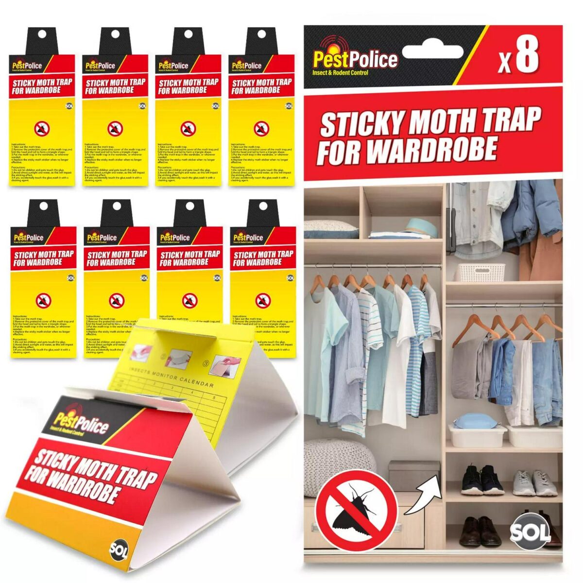8 24pk Sticky Moth T 72e6a28568b3246b6cac17124083a767