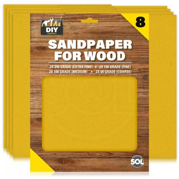 8 Assorted Sandpaper bd9887b17b13f0885ff6c61cb320cff3