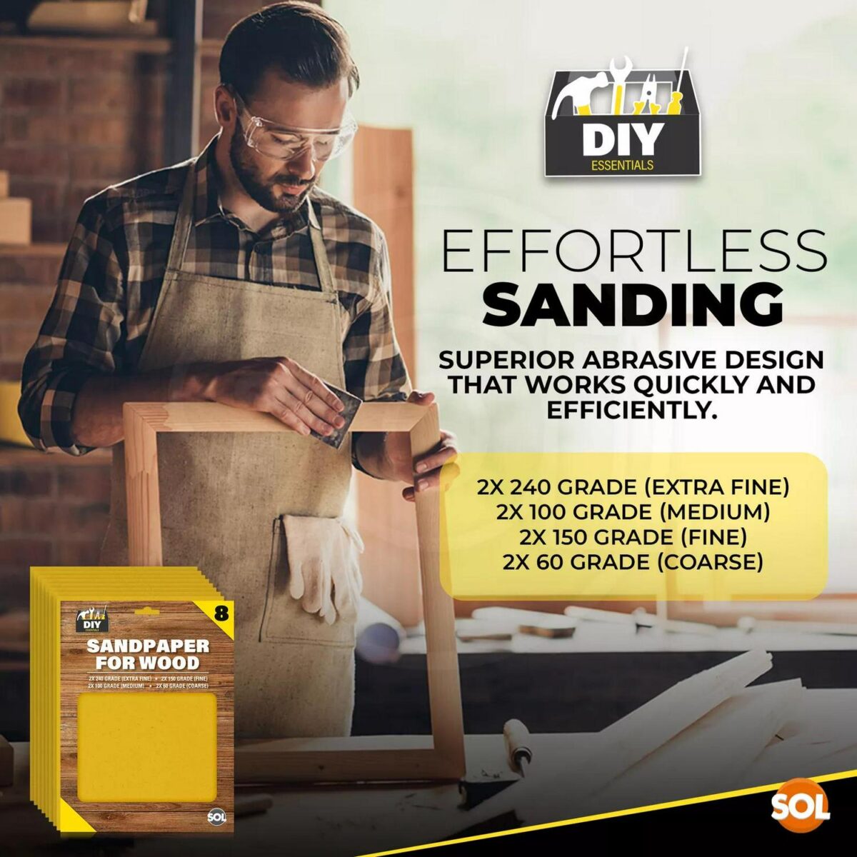 8 Assorted Sandpaper c23ec9c4c2ef5ab8d097b3db9e6033fb