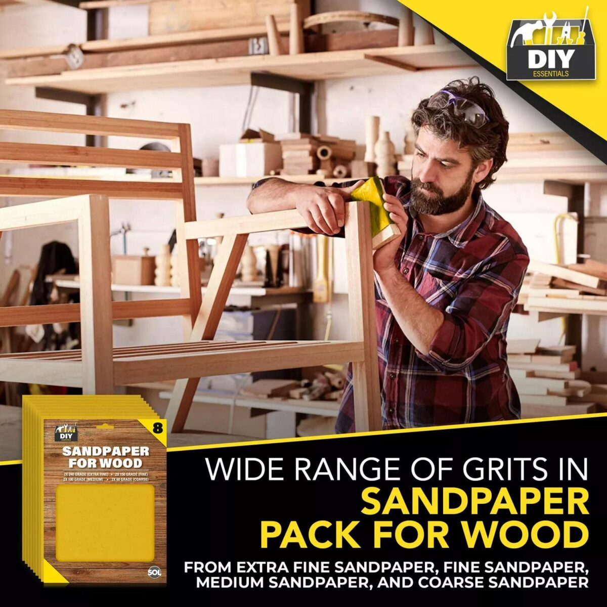 8 Assorted Sandpaper ddde9d7185b0fbb7716e589b62d2bca5