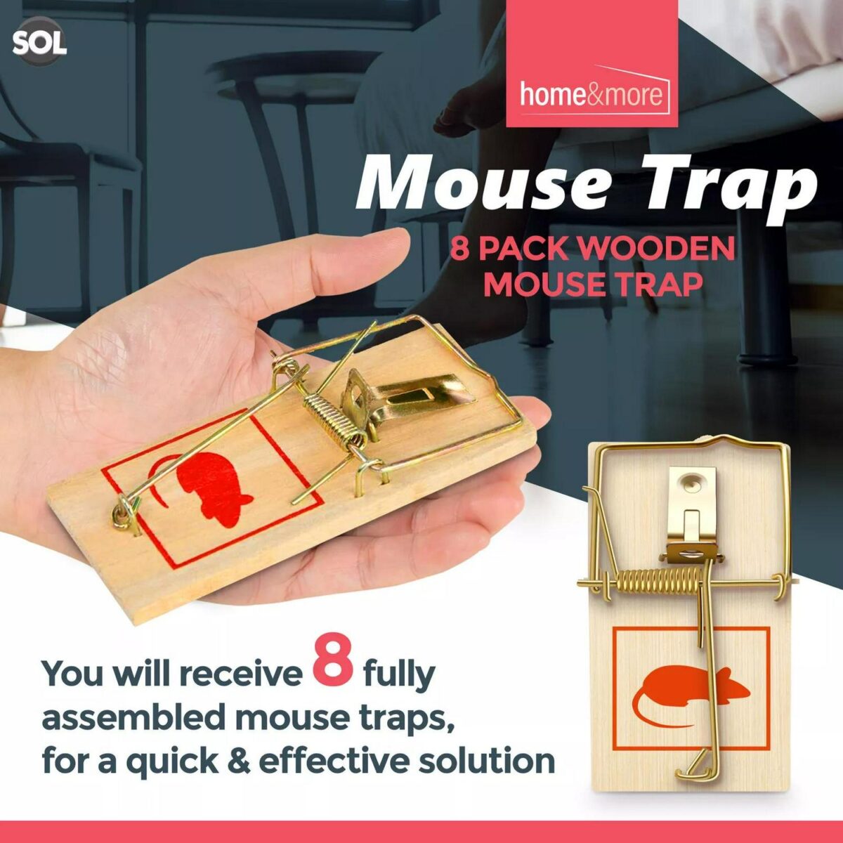 8 Wooden Mouse Traps 018e9f7422e8bf9b0e841db04248e66f