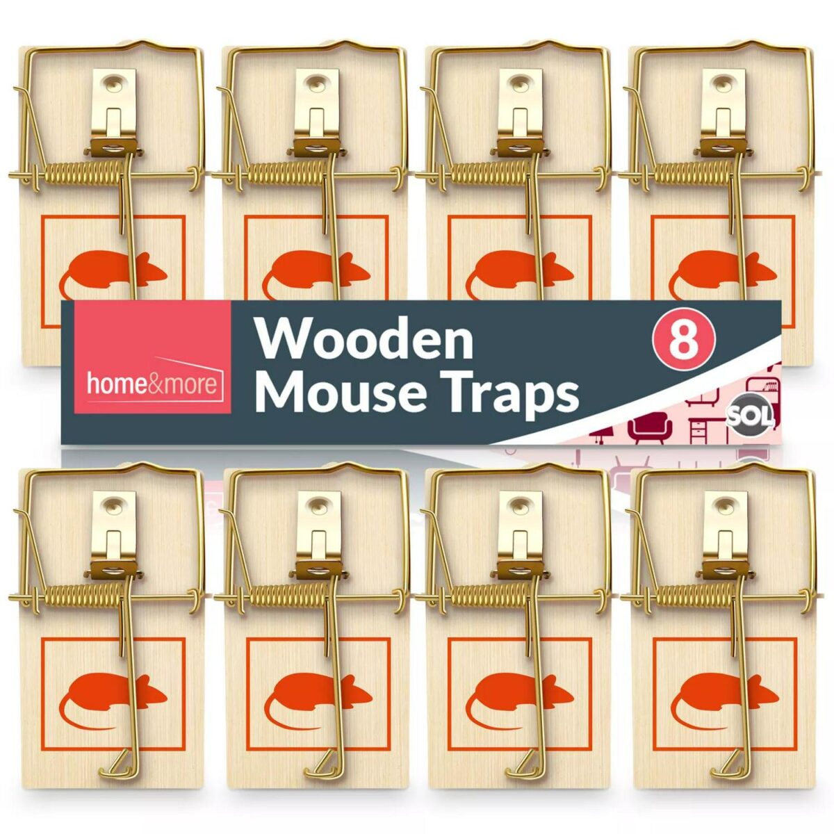 8 Wooden Mouse Traps fe90eb77ddb89649dfd29d105bf8ee41