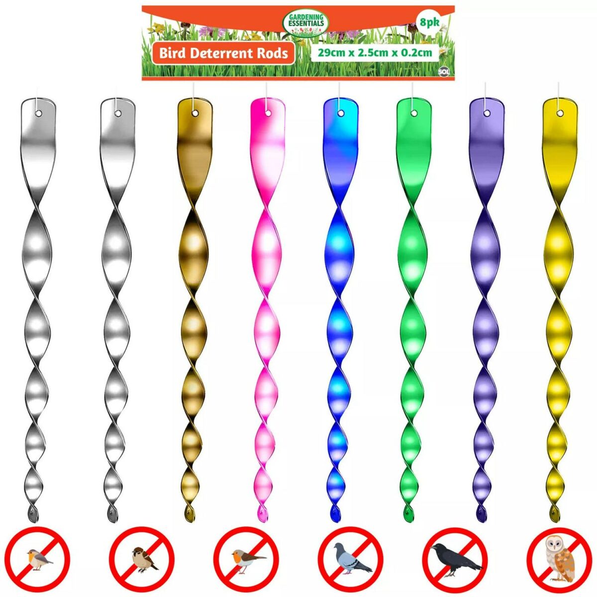 8pk Bird Repellent R 47bf4ddf16bbd96bcac2ec0d42feee0a