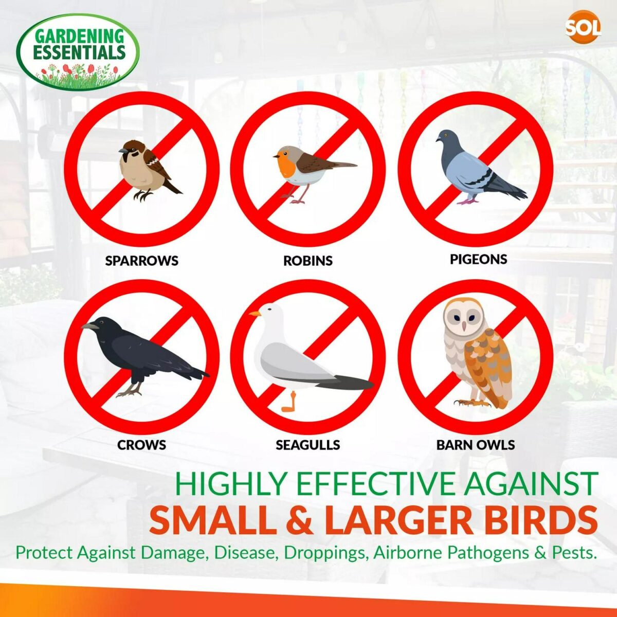 8pk Bird Repellent R cb64cef21f10b1c3868ca73782fc6ba6
