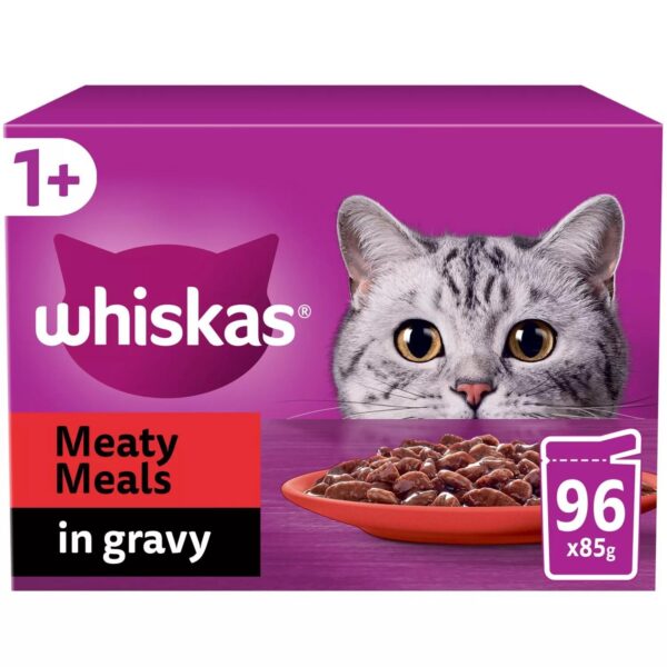 96 x 85g Whiskas 1 M 87270e92cff560d8546e8496c10ca943