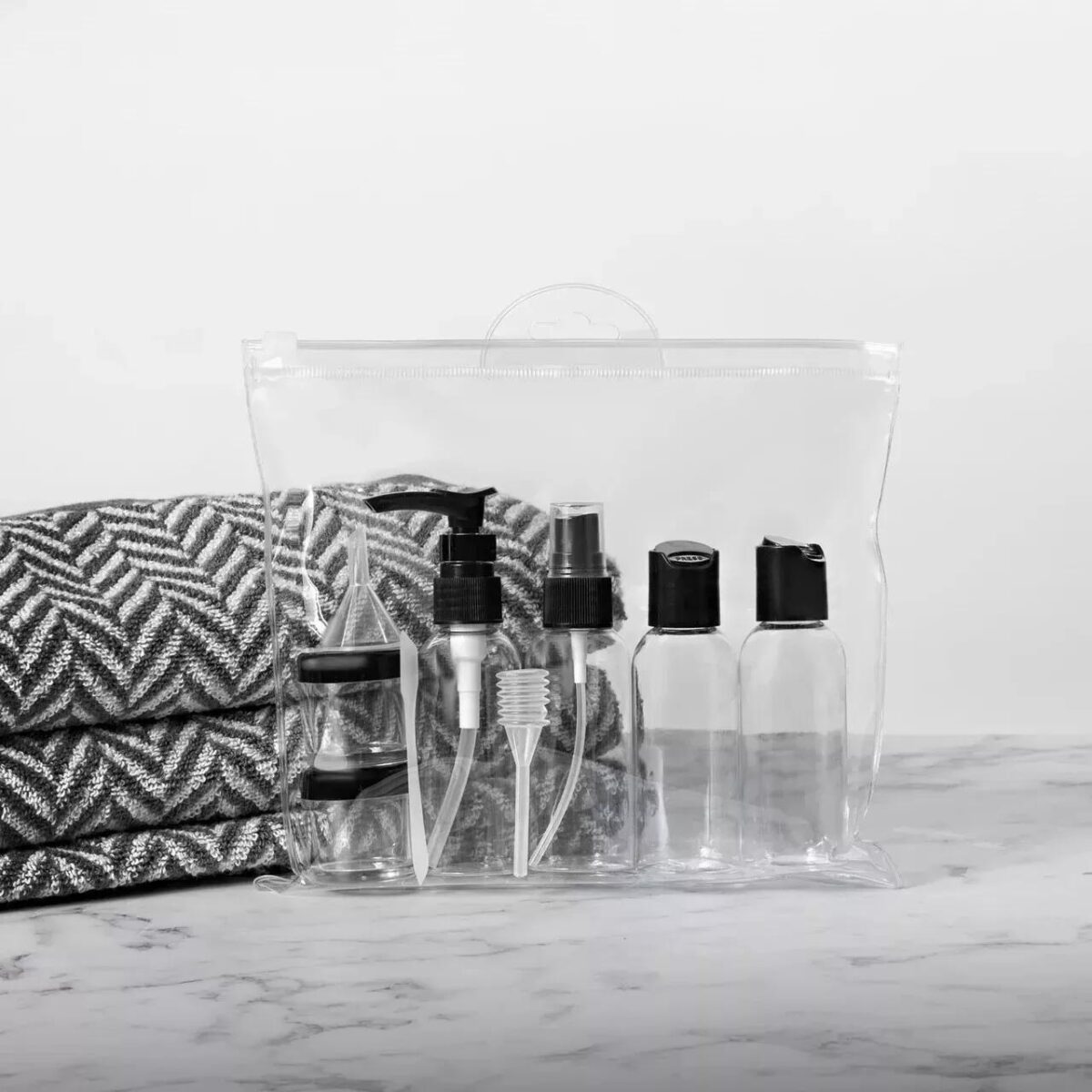 9 Piece Clear Travel 011acd4a761bd3f512457f8a889c79ca