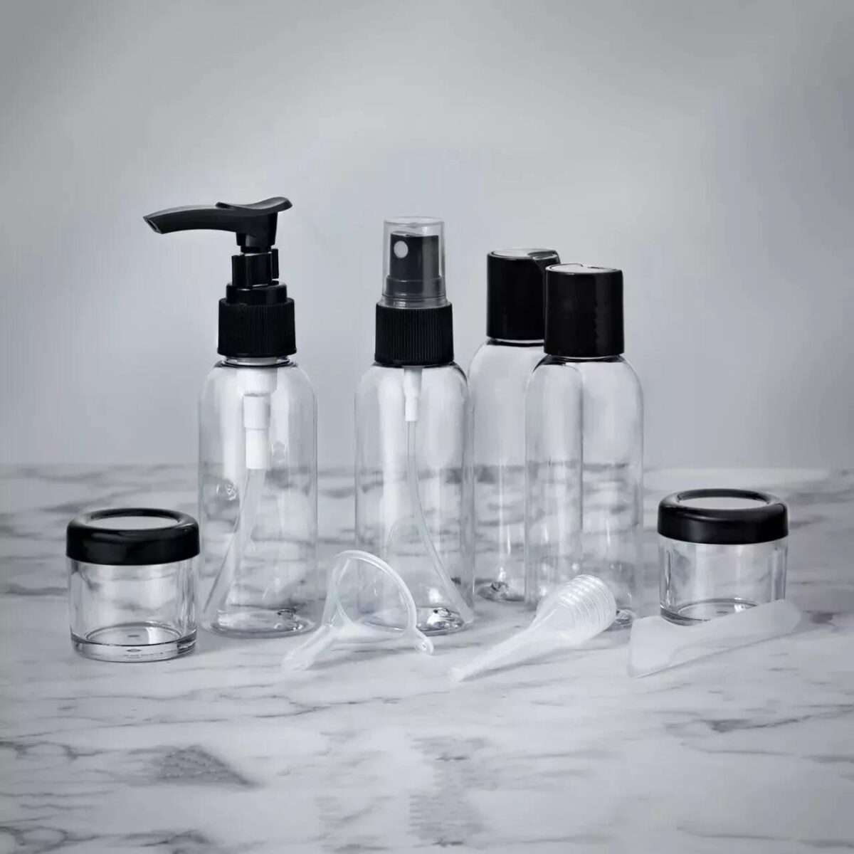 9 Piece Clear Travel 3cf11ee5c9977cda23c36e87e72e1225