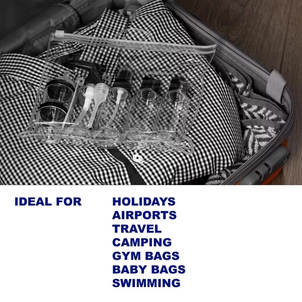 9 Piece Clear Travel abfb9c0646a75887a23c63b272f69061