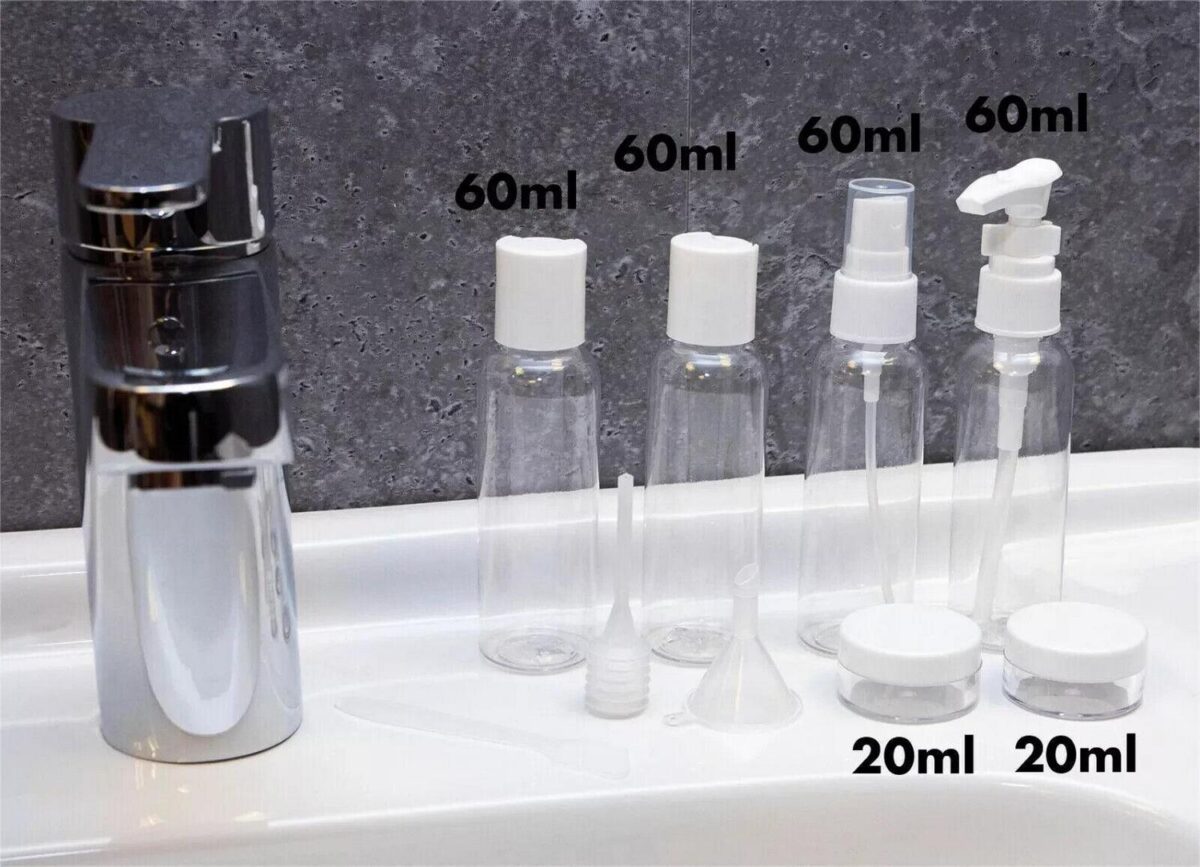 9 Piece Travel Bottl a1afeba0a2f33df851abc1f8dd6bfaec