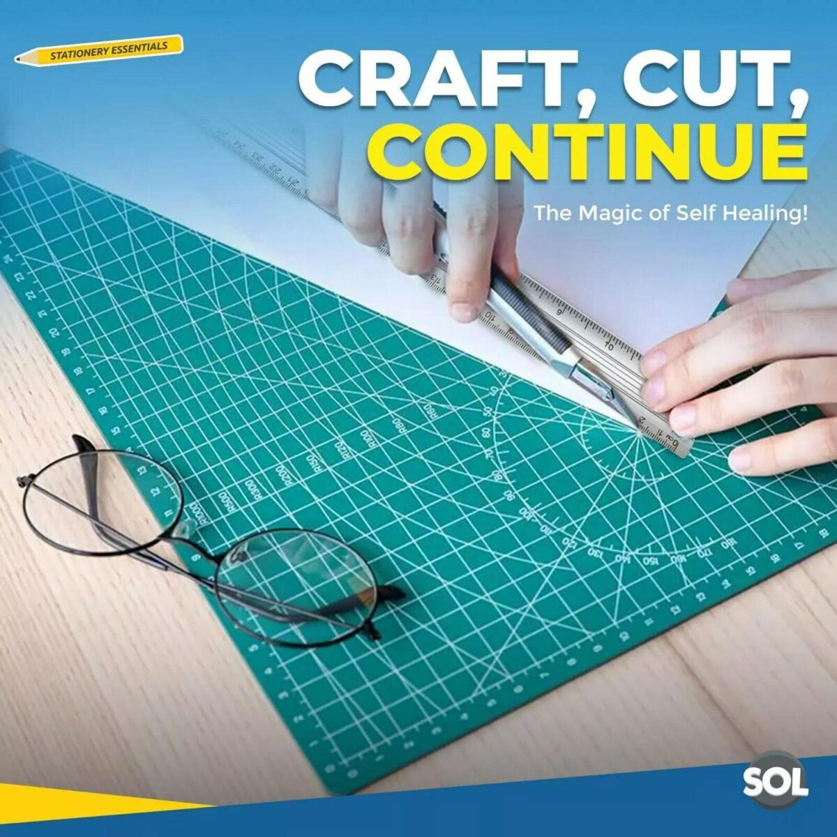 A4 Cutting Mat Self f24ed6f77b97cd3aafd500af0d7fdbc0