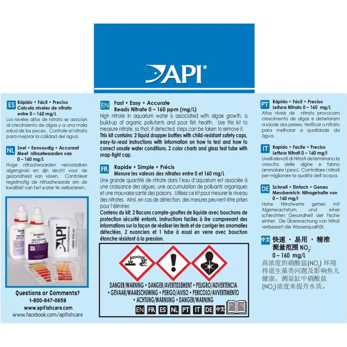 API Nitrate Test Kit b86bebd01f94c856e34a291d2982f325