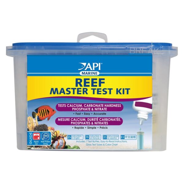 API Reef Master Test Kit Tests Calcium Carbonate Hardness Phosphate and Nitrite