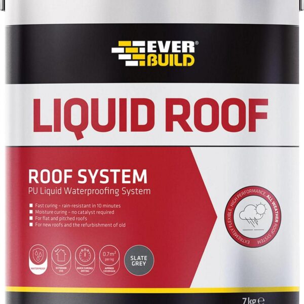 Aquaseal Liquid Roof Waterproofing System, Grey 7kg-
