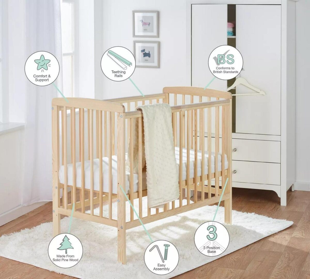 Baby Compact Cot Nat 099cc5ee5a9e4714396bd28890f22ea3