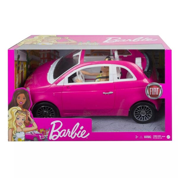 Barbie Fiat 500 Doll and Vehicle (Box Damaged)