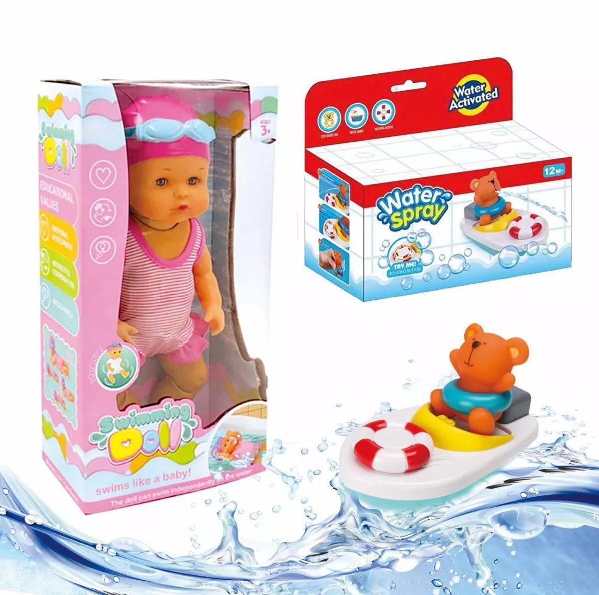 Bath Toy 2in1 Swimmi 9d99593c272d4cf0f44884d383b57b8f