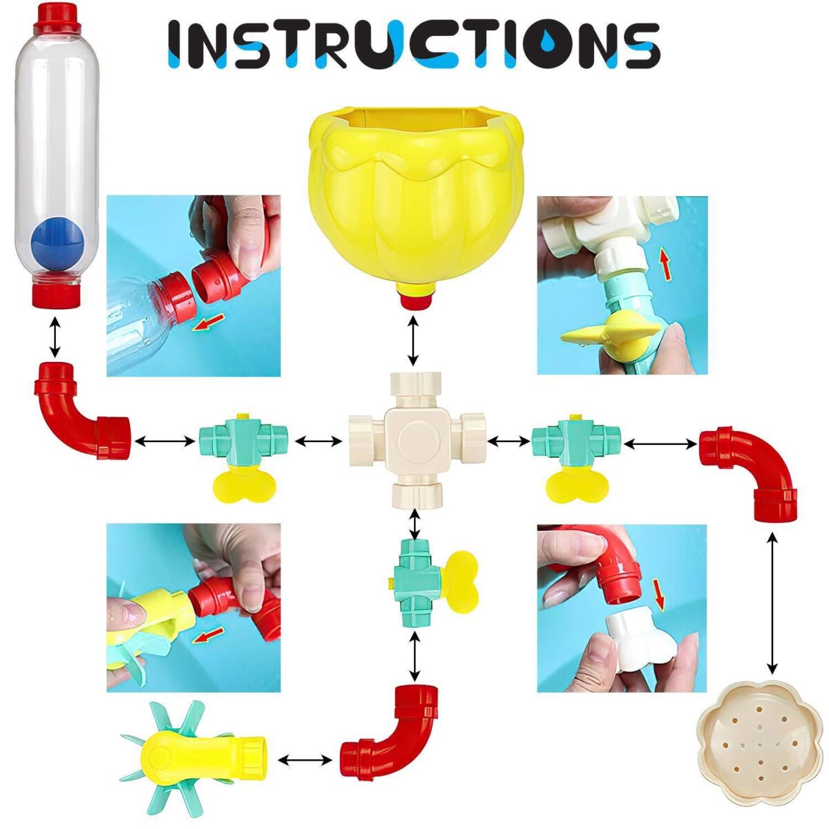 Bath Toy DIY Pipes B 488bb119e802343b106c75b746732343