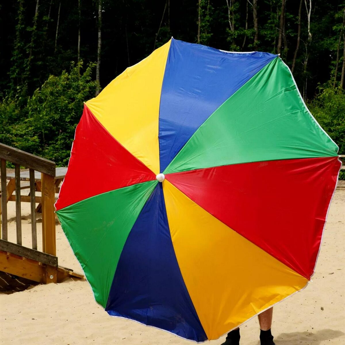 Beach Parasol Rainbo e012cd59d990dd05672b679e5117da0c