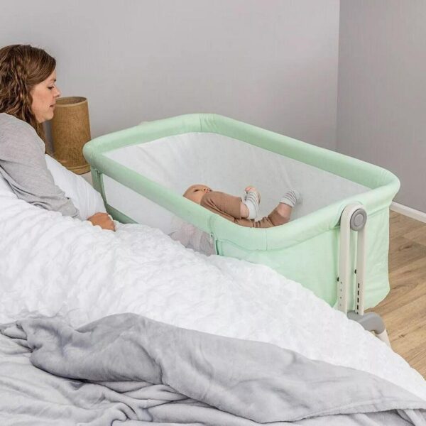 Bedside crib, space saver cot, Co Sleeper Baby Cot Breathable Panel and Travel Bag