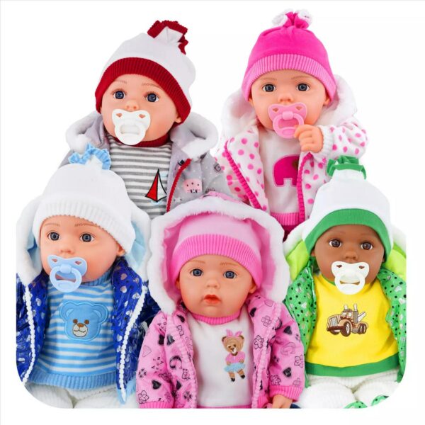 BiBi Doll Lifelike Large Soft Bodied Baby Doll Girls Boys Toy or 20  Clothes Set