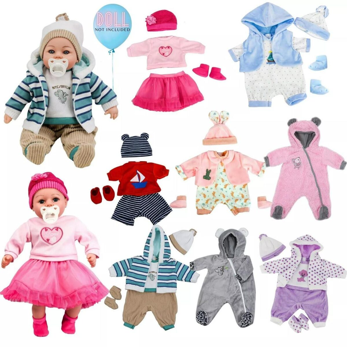 BiBi Doll Set of Two b2ece48b078bdf58a72f5f975123474e