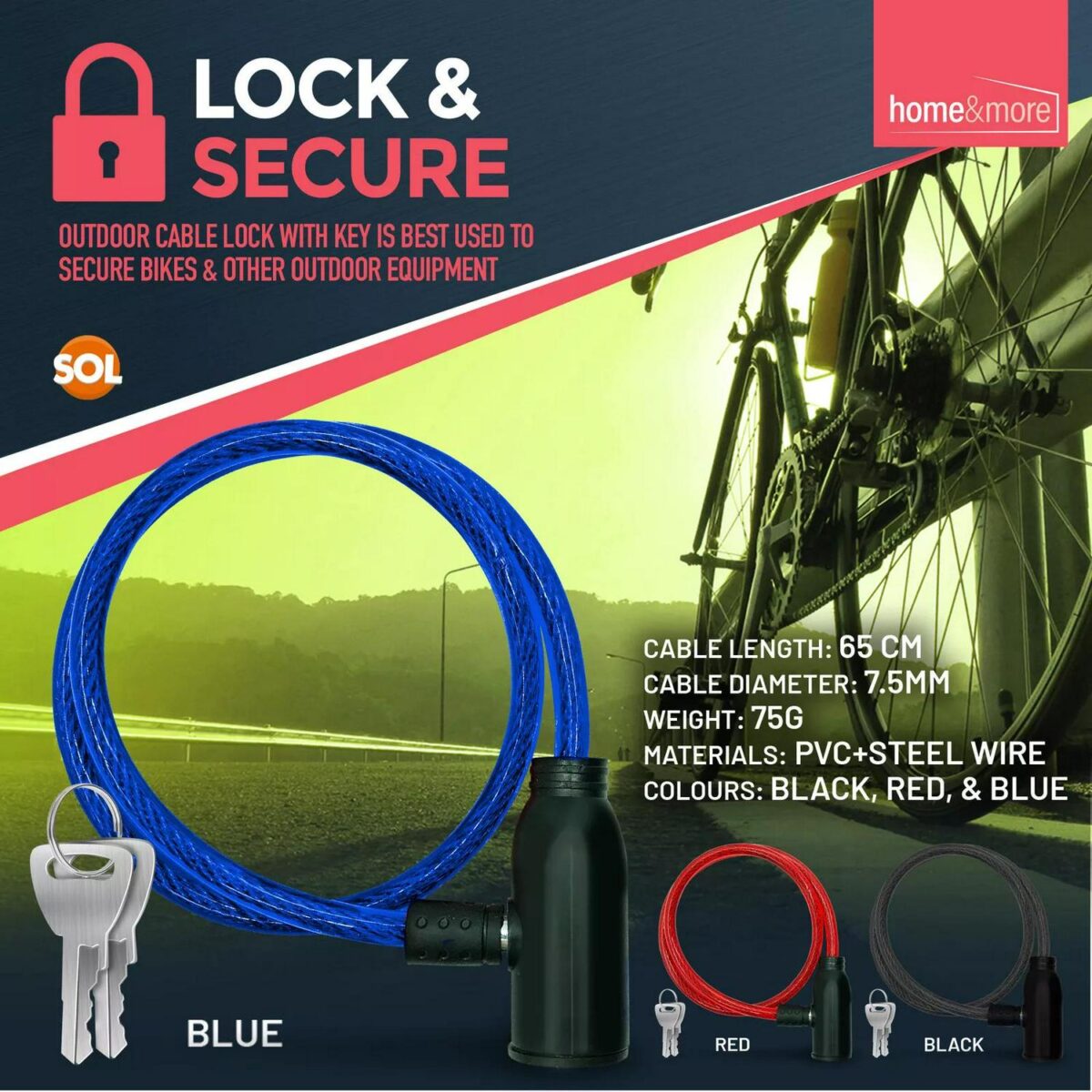 Bike Lock Cable with a5eda84a9116d0084d1d165f706c619c