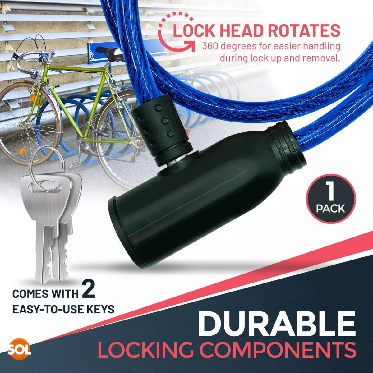 Bike Lock Cable with f0a3cd31ba2eed6b594c550e990ffc3a