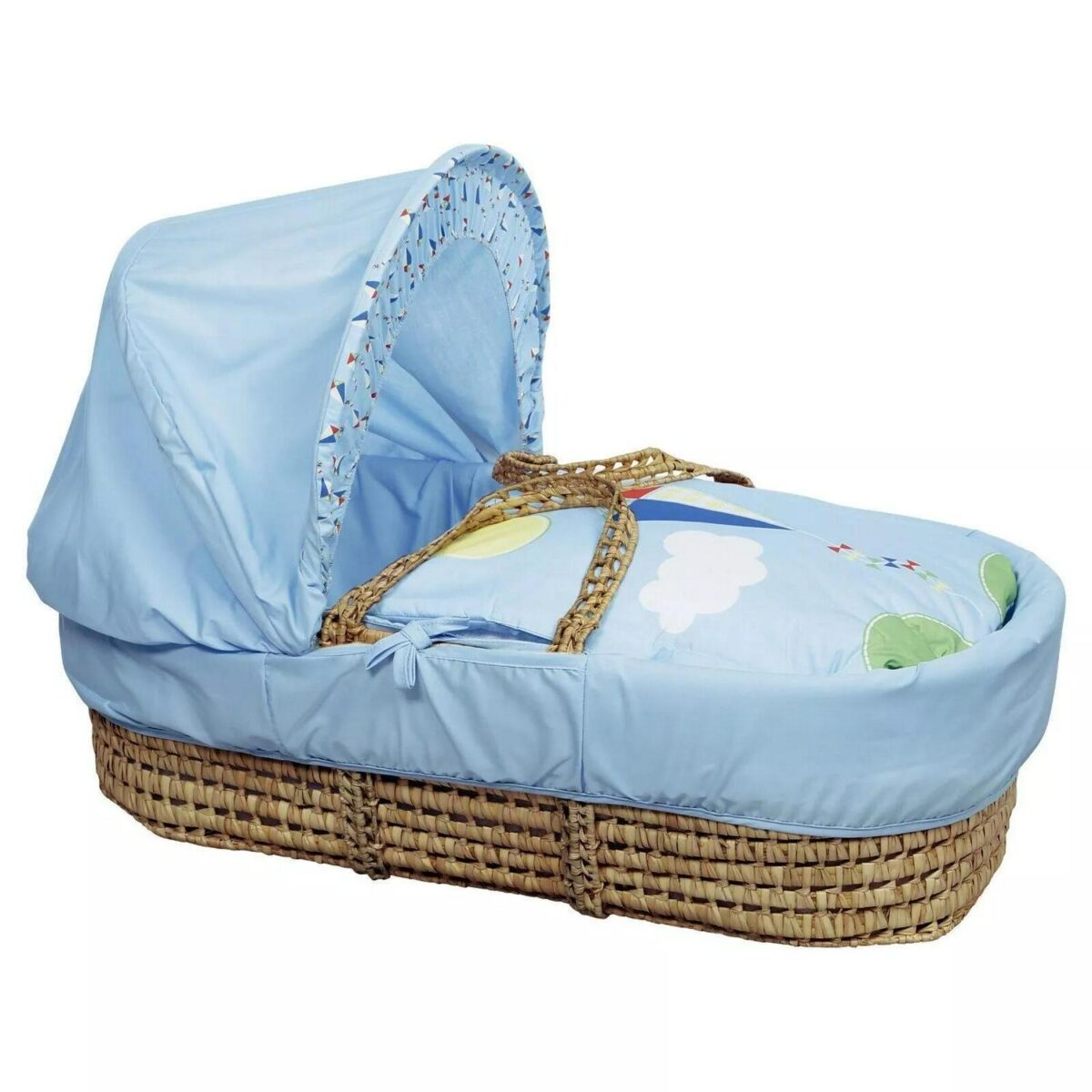 Blue Moses Basket wi e41a646640e849b62c91b470bb457516