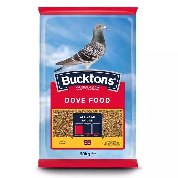 Bucktons Dove Food 20kg Wheat Maize Mix Rapeseed Red Dari Barley Linseed Pigeon