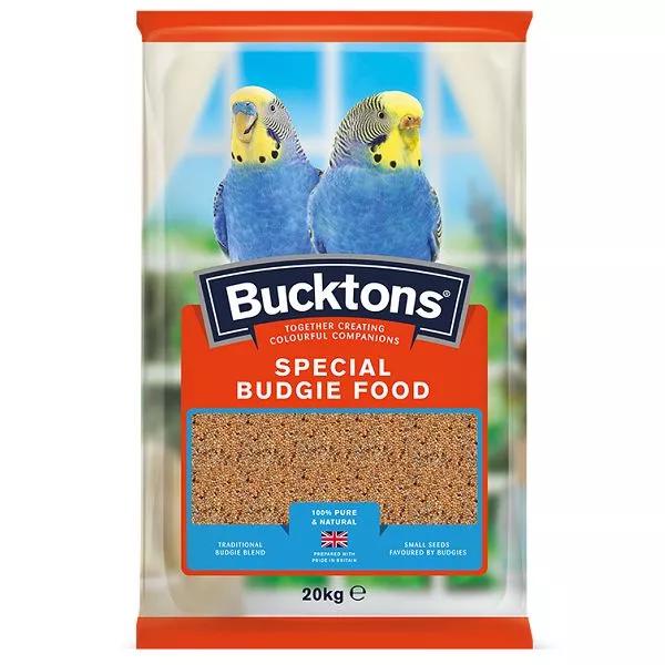 Bucktons Special Budgie Food 20KG Top Quality Small Seed Feed Mix for Budgies