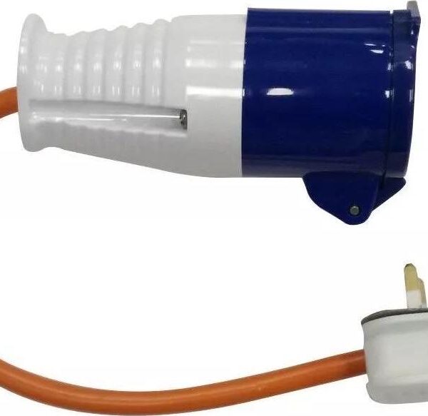 Camping and Travel 230V UK Main Hook Up Adapter Plug - Caravan, Boat and Motorhome