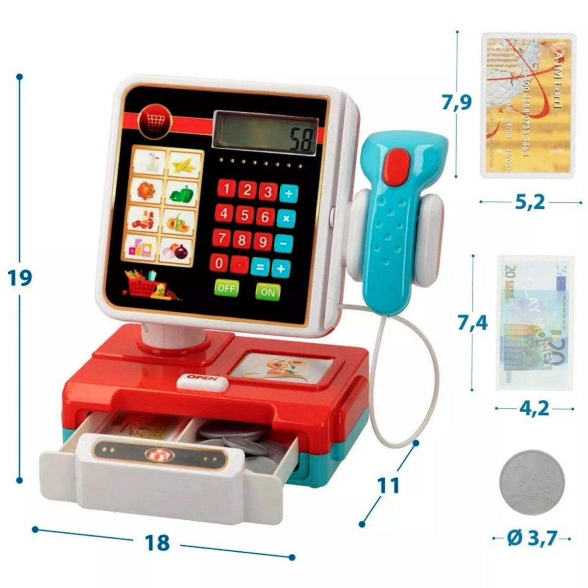 Cash Register Toy Ki 2f9caa0f3d73cafa09a7f32b225960c5
