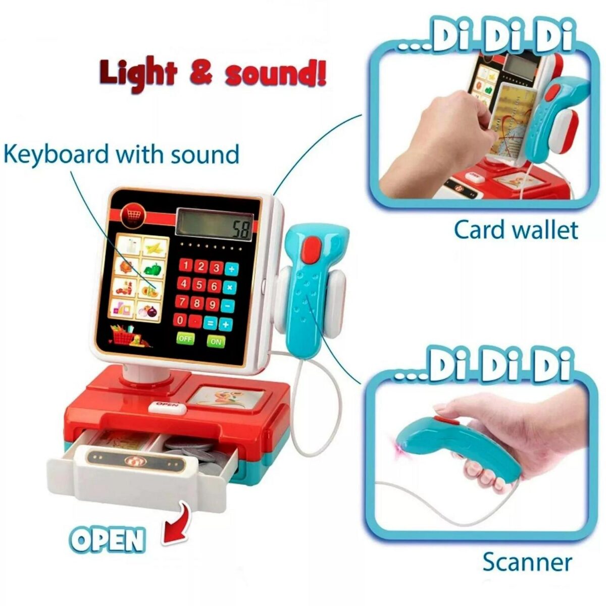 Cash Register Toy Ki a2fe626f3821fae92b5119e0ba10f2ee
