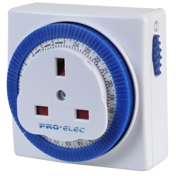 Compact 24 Hour Mechanical Plug-in Timer-