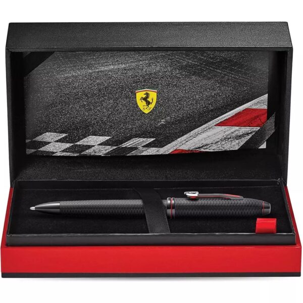 Cross Ferrari Townsend Ballpoint Pen and Stationery Gift Box - Brushed Black