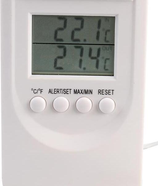 Digital Indoor/ Outdoor Thermometer with -20 to +50 (Indoor) and -50 to +70 (Outdoor) Range-