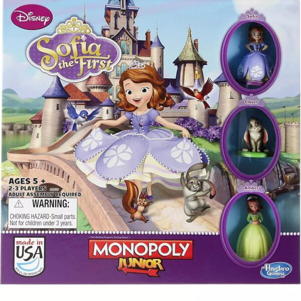 Disney Monopoly Junior Sofia The First Board Game (Damaged Box)