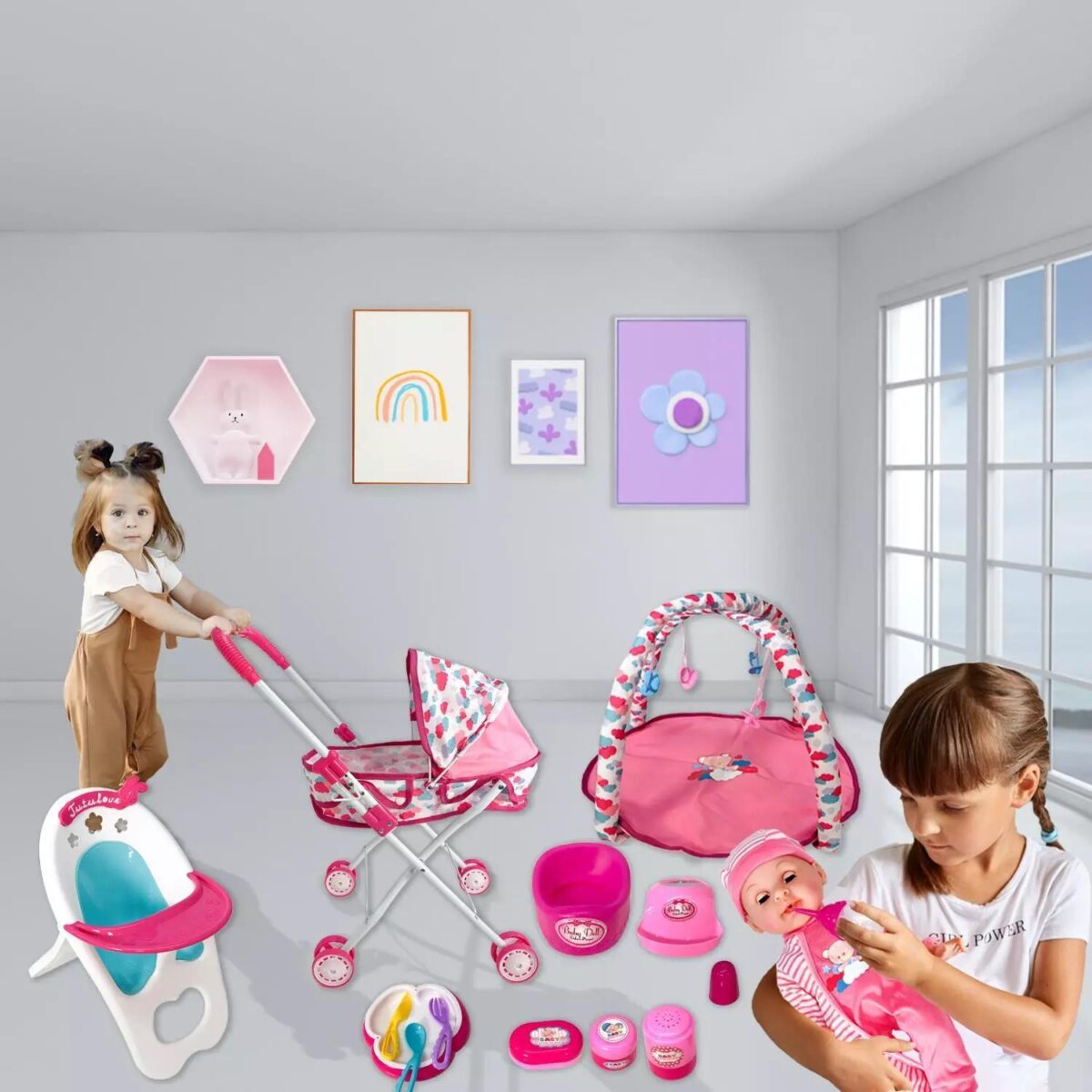 Doll Stroller Set fo 25003039c22ffbc89afba72f8415ff5d