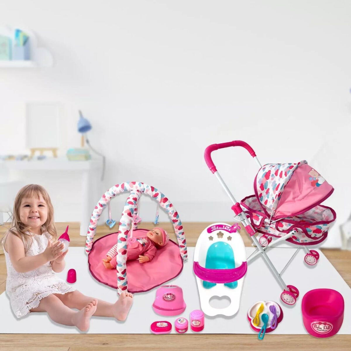 Doll Stroller Set fo b162fc61777c04ceb592d90ba4b5da83