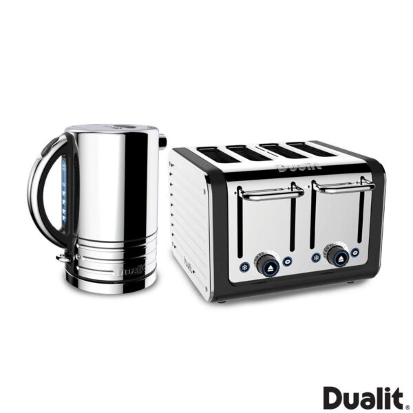 Dualit Architect Kettle and 4 Slot Toaster, Matt Black
