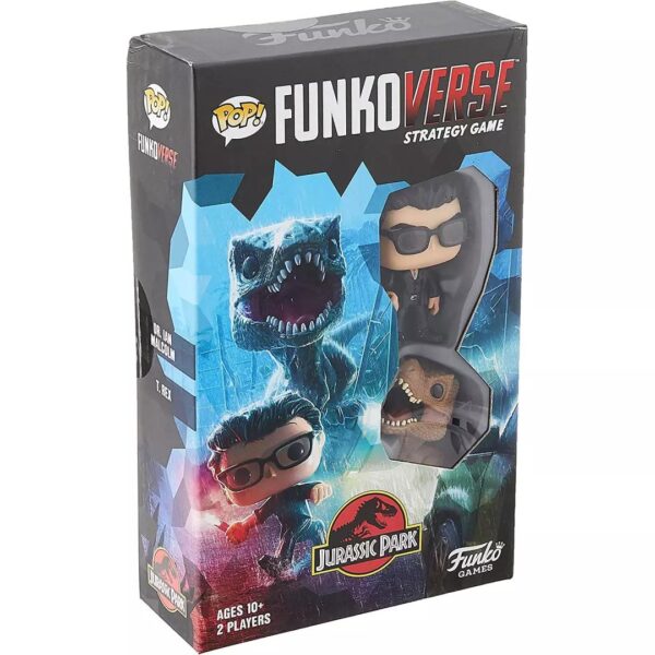 Funko POP Funkoverse Jurassic Park 101 Expandalone Dr Ian Malcolm and T Rex Game