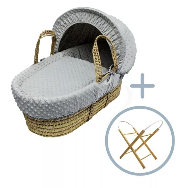 Grey Moses Basket wi 1f27f0eefb0e8f71235cf27e85ba45bc
