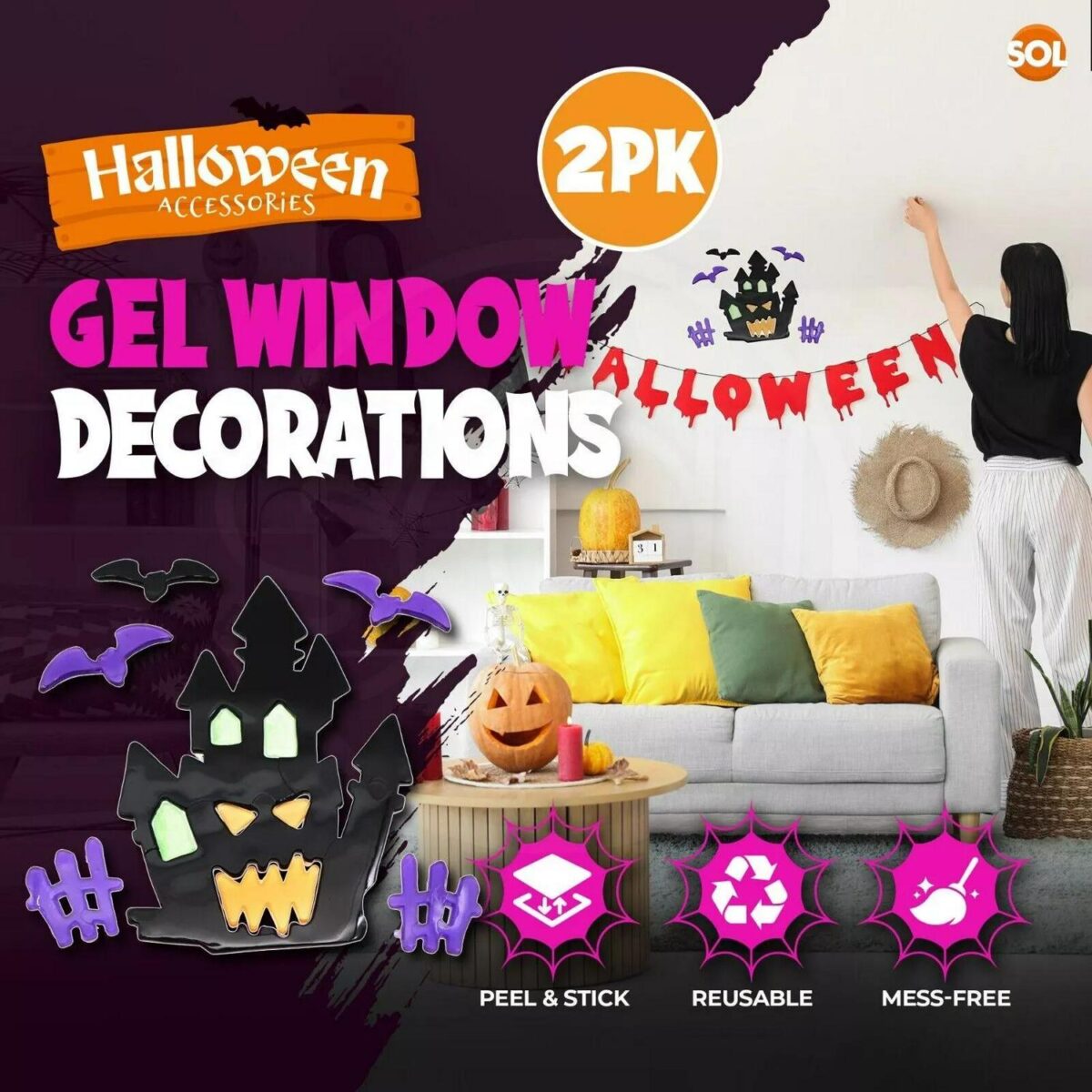 Halloween Window Gel 60f5f8fe659699ce4fb56a2472f8e077
