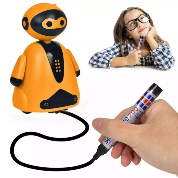 Interactive Line-Following Robot Toy Creative Drawing Play Robot Light Sensor