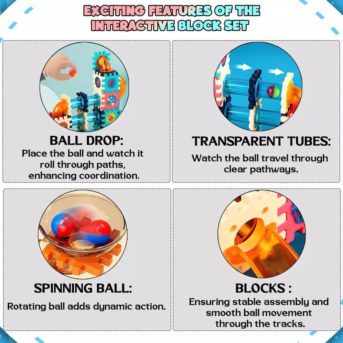 Kid 98PCs Ball Marbl 11b0db67ef65a5022e2014aacbd131c4