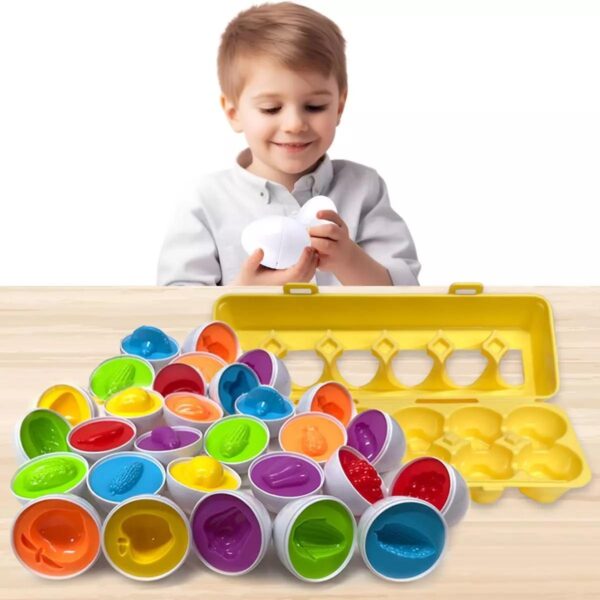 Kids 12PC Color Eggs e60265e01e7b6f461fcd2728b7fc2b8d