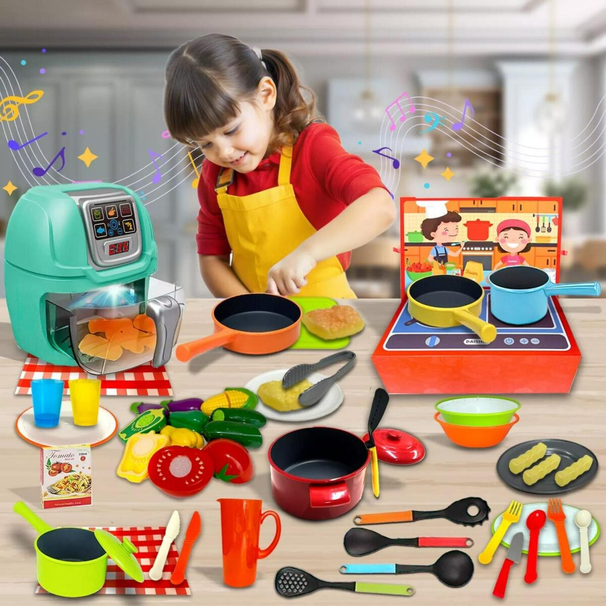 Kids 54PCS Play Kitc d6cf2fdda1b33b8a0b21ff95f4b714a7
