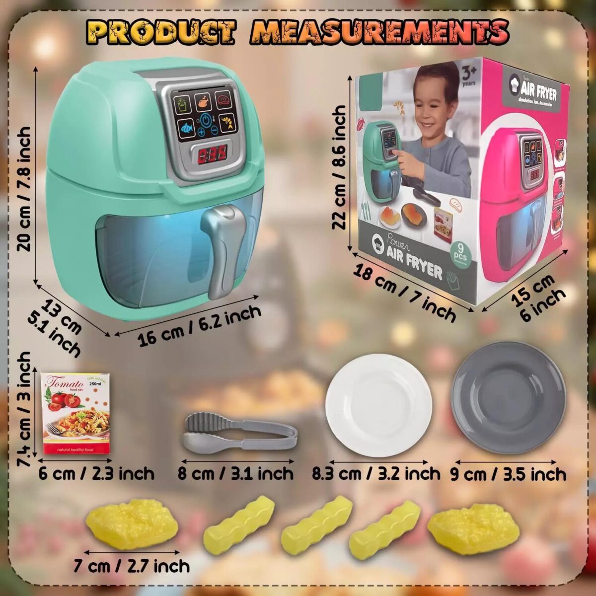 Kids 9PCs Air Fryer fffa9ac4af27bae53b054030151037a2